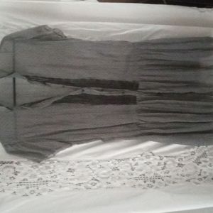 Sheer grey drop waist dress no tag M